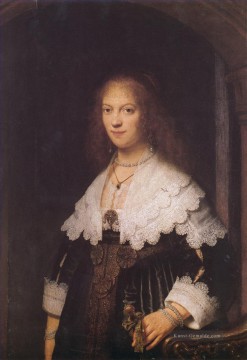 Maria Trip Porträt Rembrandt Ölgemälde